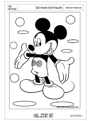 Mickey Mouse boyama sayfaları
